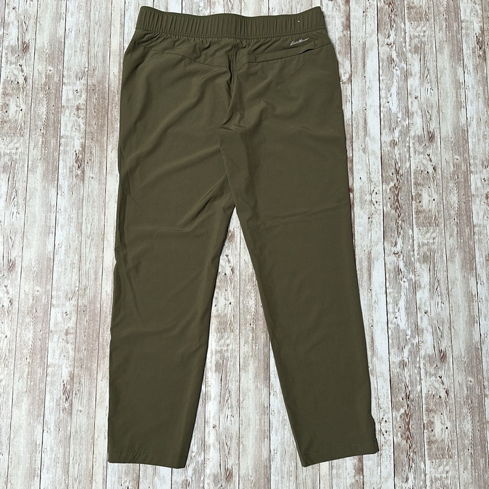 Eddie Bauer Departure Ankle Pant sz Small Women's Traveler Olive Green 51000283 - Picture 8 of 14